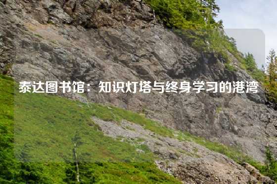 泰达图书馆:知识灯塔与终身学习的港湾