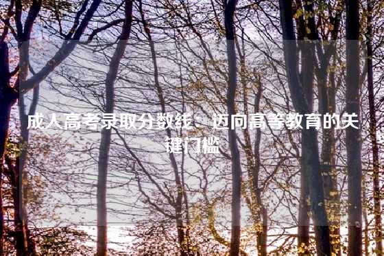 成人高考录取分数线：迈向高等教育的关键门槛