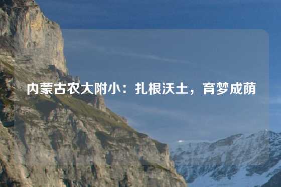 内蒙古农大附小:扎根沃土,育梦成荫
