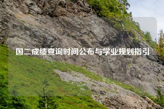 国二成绩查询时间公布与学业规划指引