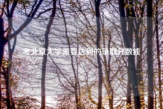 考北京大学需要达到的录取分数线